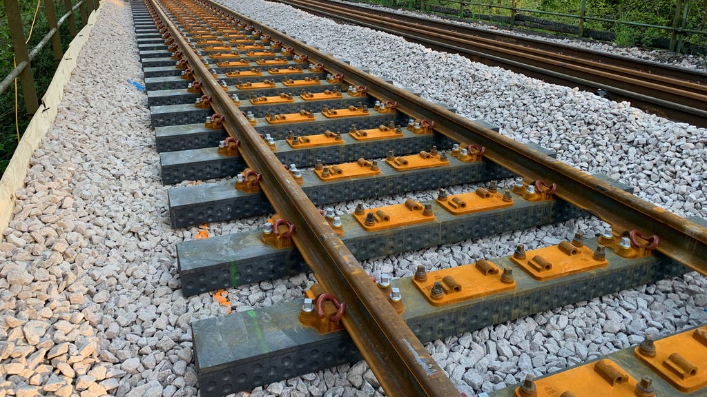 plastic railway sleepers