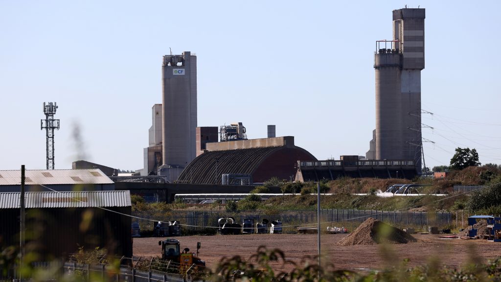 CF industries plant in Billingham